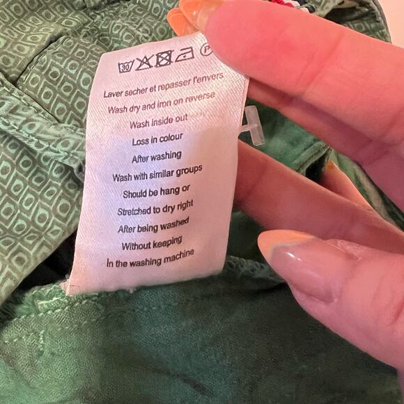 Hero Seven France Mens' Green Pattern Chino Pants 32 x 30 - Picture 11 of 15